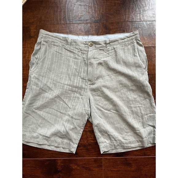 Tommy Bahama Shorts Mens 38 Beach Casual Relax Silk Blend Point Sand Color - Picture 1 of 5
